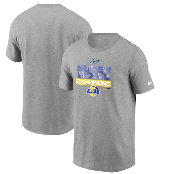 Los Angeles Rams Nike Super Bowl LVI Champions Locker Room Trophy Collection T-Shirt - Heathered Gray