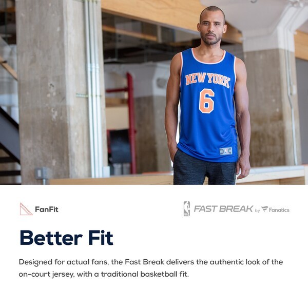RJ Barrett New York Knicks Fanatics Branded Youth Replica Fast Break Jersey Blue - Icon Edition