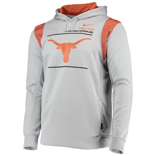 Texas Longhorns Nike 2021 Team Sideline Performance Pullover Hoodie - Gray