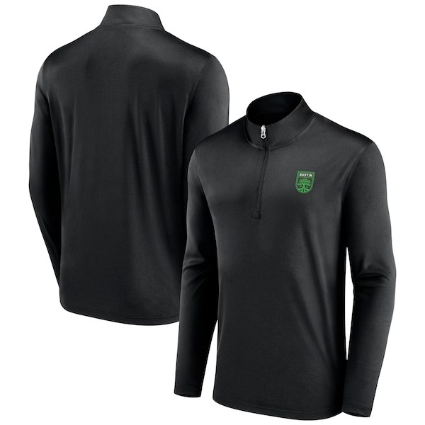 Austin FC Fanatics Branded Underdog Mindset Quarter-Zip Jacket - Black