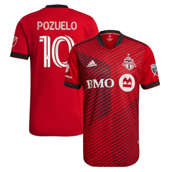 Alejandro Pozuelo Toronto FC adidas 2021 A41 Authentic Player Jersey - Red
