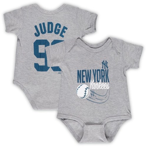 Aaron Judge New York Yankees Newborn & Infant Slugger Name & Number Bodysuit - Heathered Gray