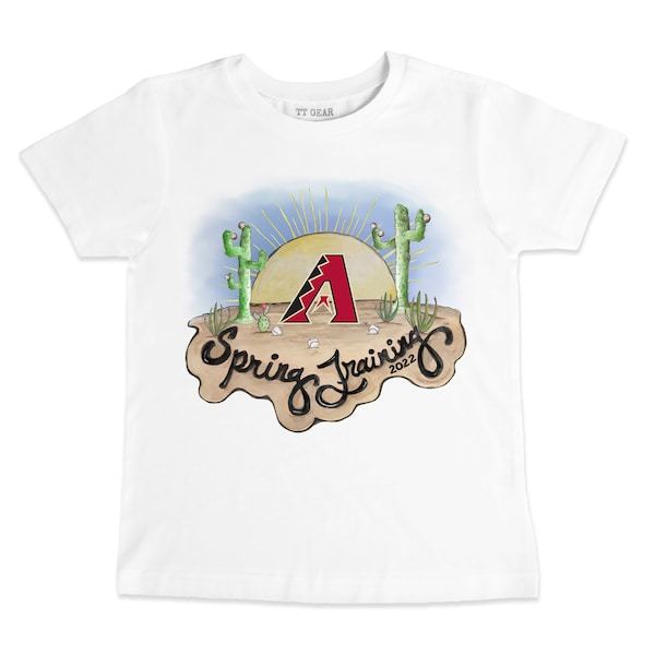 Arizona Diamondbacks Tiny Turnip Toddler 2022 Spring Training T-Shirt - White