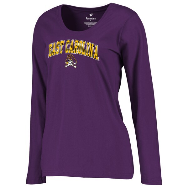 East Carolina Pirates Women's Campus Long Sleeve T-Shirt - Purple