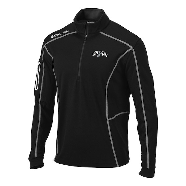 San Antonio Spurs Columbia Team Shotgun Quarter-Zip Pullover Jacket - Black