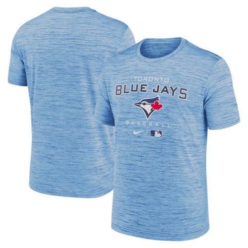 Toronto Blue Jays Nike Authentic Collection Velocity Practice Space-Dye Performance T-Shirt - Powder Blue
