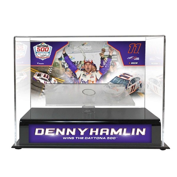 Denny Hamlin Fanatics Authentic 2019 Daytona 500 Champion 1:24 Die Cast Display Case with Sublimated Plate