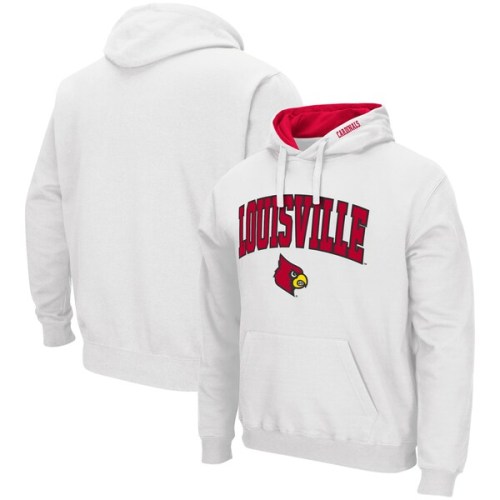 Louisville Cardinals Colosseum Arch & Logo 3.0 Pullover Hoodie - White