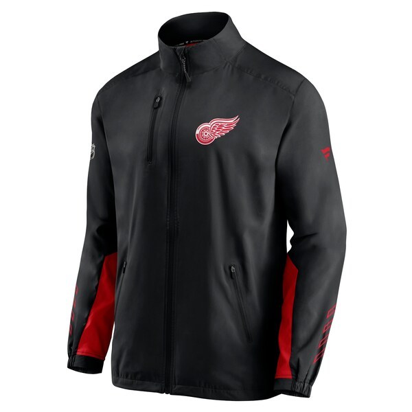 Detroit Red Wings Fanatics Branded Authentic Pro Locker Room Rinkside Full-Zip Jacket - Black