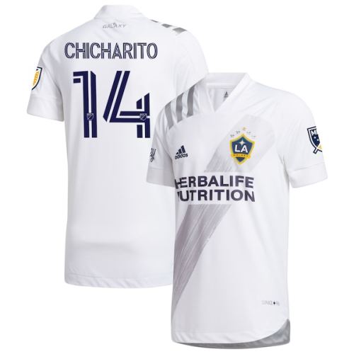 Chicharito LA Galaxy adidas 2020 25th Season Celebration Authentic Jersey - White