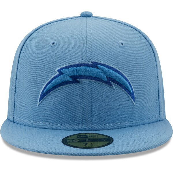 Los Angeles Chargers New Era 50 Years The Pastels 59FIFTY Fitted Hat - Light Blue