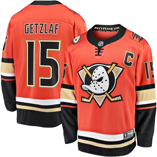 Ryan Getzlaf Anaheim Ducks Fanatics Branded 2019/20 Alternate Premier Breakaway Player Jersey - Orange