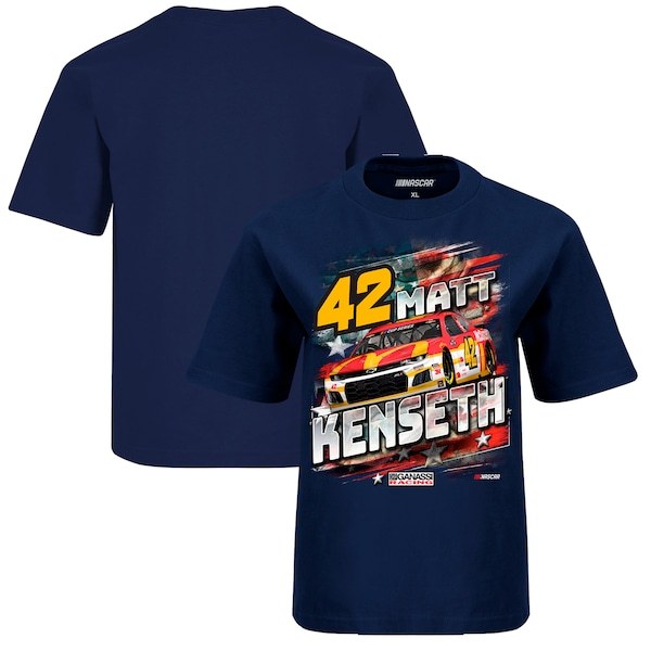 Matt Kenseth Checkered Flag Youth 1-Spot T-Shirt - Navy