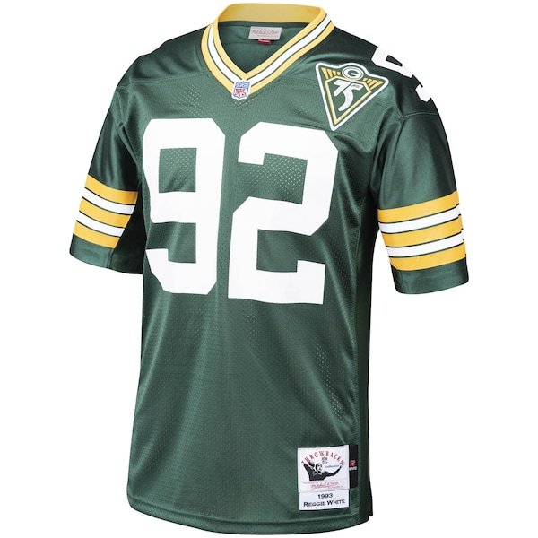 Reggie White Green Bay Packers Mitchell & Ness 1993 Authentic Throwback Retired Player Jersey - Green