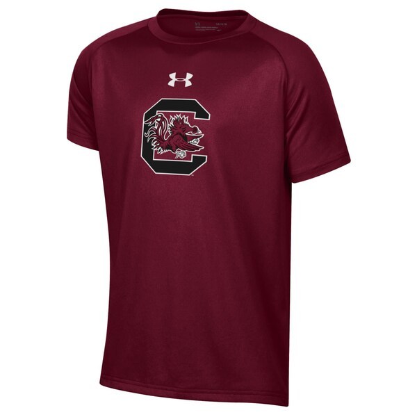 South Carolina Gamecocks Under Armour Youth 2.0 Logo Tech T-Shirt - Garnet