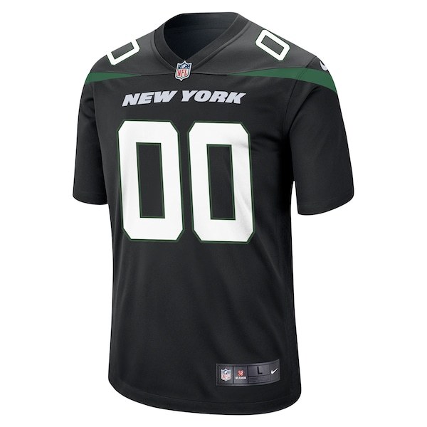 New York Jets Nike Alternate Custom Game Jersey - Stealth Black