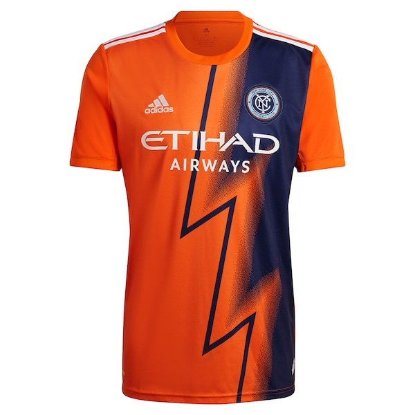 New York City FC adidas 2022 The Volt Kit Replica Blank Jersey - Orange