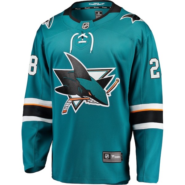 Timo Meier San Jose Sharks Fanatics Branded Home Premier Breakaway Player Jersey - Teal