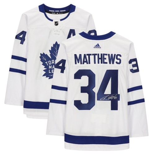 Auston Matthews Toronto Maple Leafs Fanatics Authentic Autographed White Alternate Captain Adidas Authentic Jersey