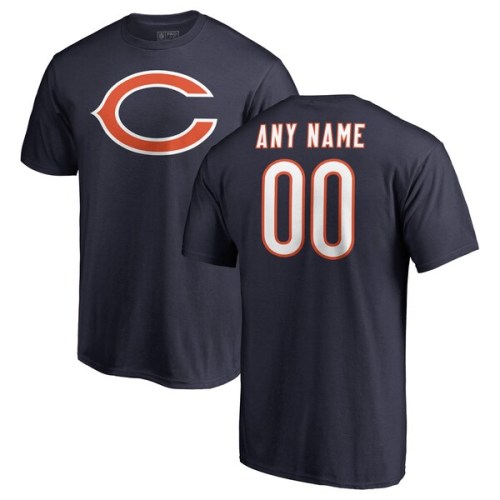 Chicago Bears Fanatics Branded Personalized Icon Name & Number T-Shirt - Navy