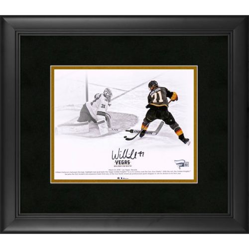 William Karlsson Vegas Golden Knights Fanatics Authentic Framed Autographed 8" x 10" Goal Between Legs Spotlight Photograph