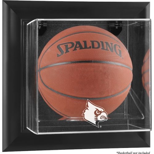 Louisville Cardinals Fanatics Authentic Black Framed Logo Wall-Mountable Basketball Display Case