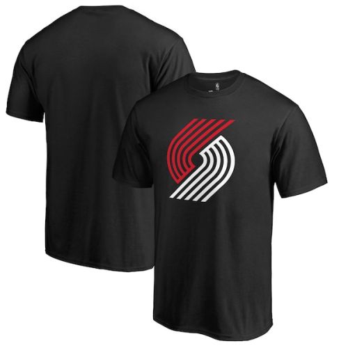 Portland Trail Blazers Fanatics Branded Fresh Primary Logo T-Shirt - Black
