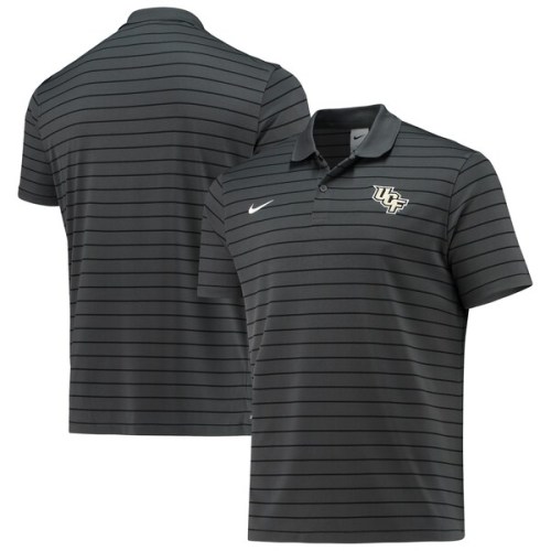 UCF Knights Nike 2021 Sideline Victory Stripe Performance Polo - Anthracite