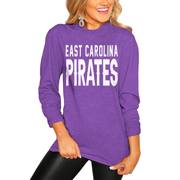 ECU Pirates Women's Go For It Long Sleeve T-Shirt - Purple