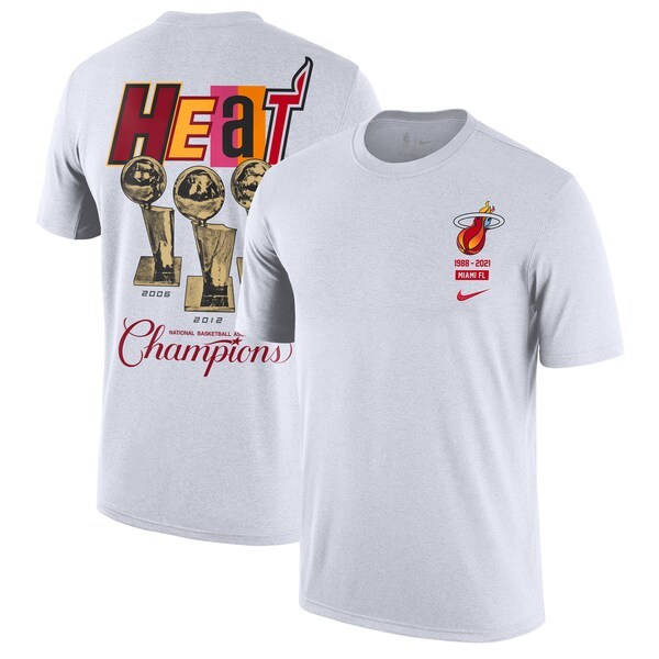 Miami Heat Nike 2021/22 City Edition Courtside Heavyweight Moments Story T-Shirt - White