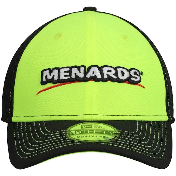 Ryan Blaney New Era Menards Neo 39THIRTY Flex Hat - Black/White