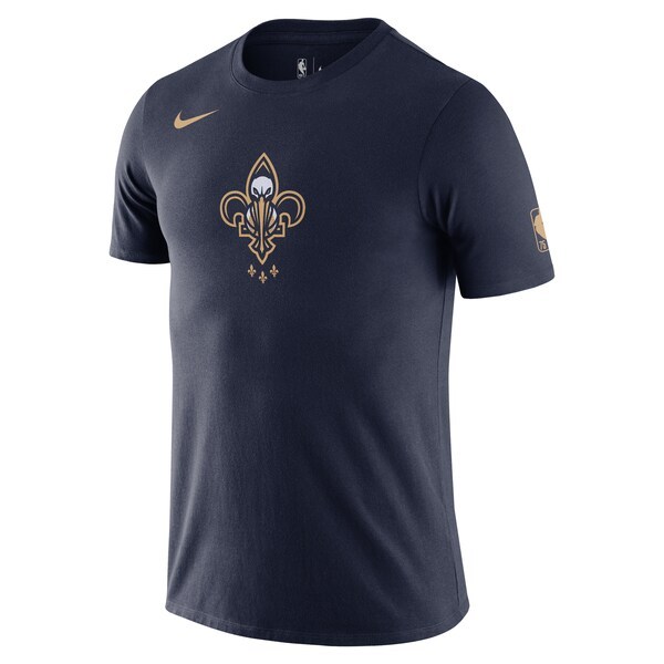 New Orleans Pelicans Nike 2021/22 City Edition Essential Logo T-Shirt - Navy