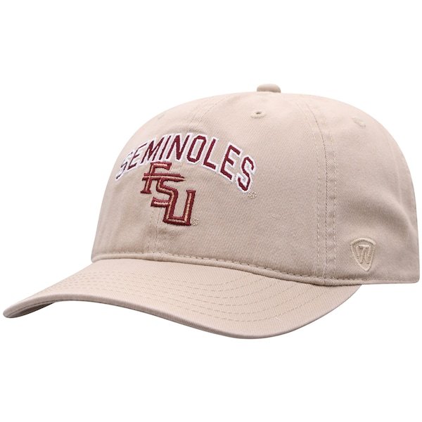 Florida State Seminoles Top of the World Classic Arch Adjustable Hat - Khaki