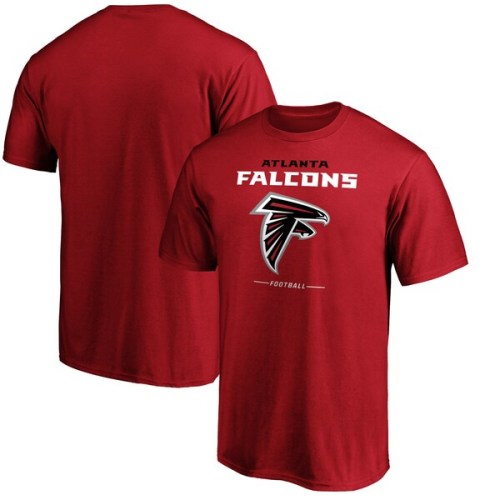 Atlanta Falcons Fanatics Branded Team Lockup Logo T-Shirt - Red