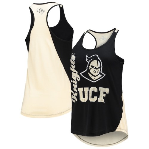 UCF Knights Colosseum Women's George Glass 2-Hit Scoop Neck Racerback Tank Top - Black/Gold