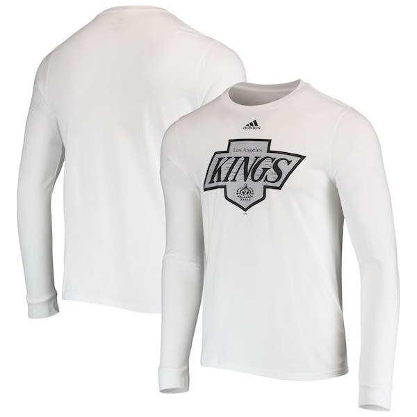 Los Angeles Kings adidas Alternate Logo Amplifier Long Sleeve T-Shirt - White
