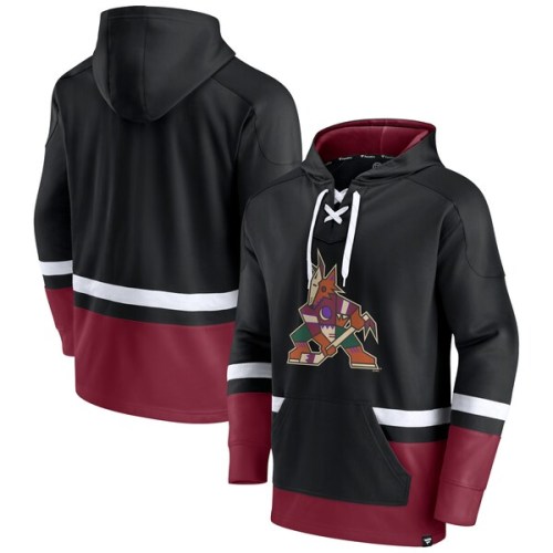 Arizona Coyotes Fanatics Branded First Battle Power Play Pullover Hoodie - Black