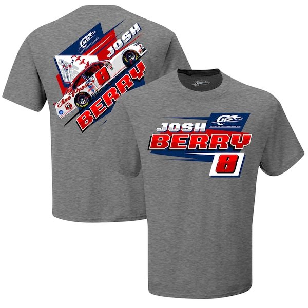 Josh Berry JR Motorsports Official Team Apparel 2-Spot Graphic T-Shirt - Heathered Gray