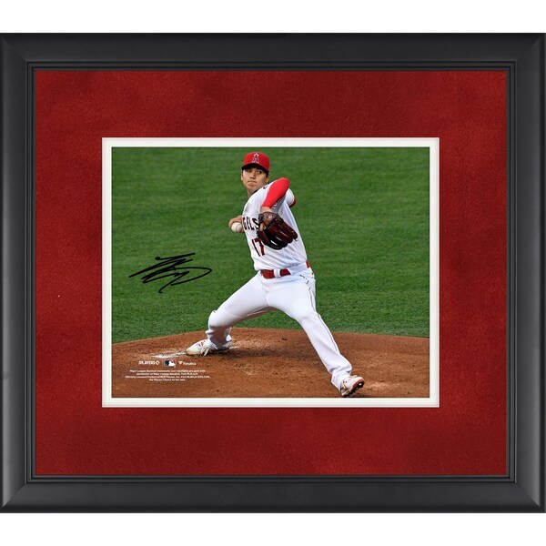 Shohei Ohtani Los Angeles Angels Fanatics Authentic Autographed Framed 8" x 10" Pitching Photograph
