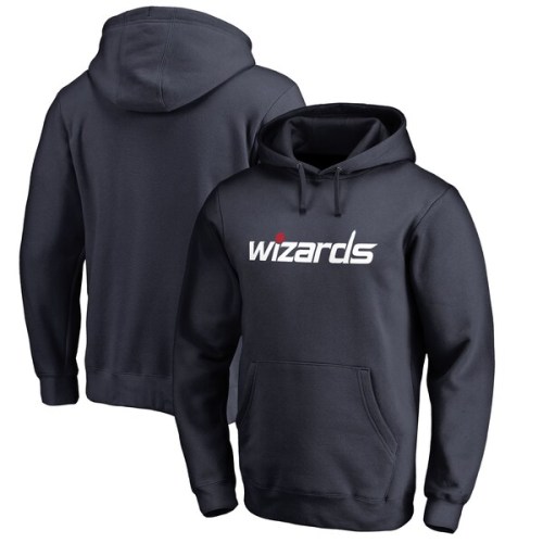 Washington Wizards Fanatics Branded Wordmark Pullover Hoodie - Navy