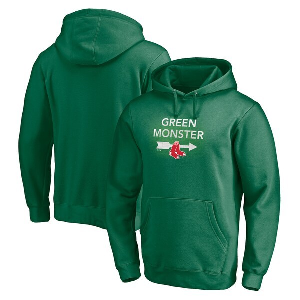 Boston Red Sox Fanatics Branded Hometown Green Monster Pullover Hoodie - Kelly Green
