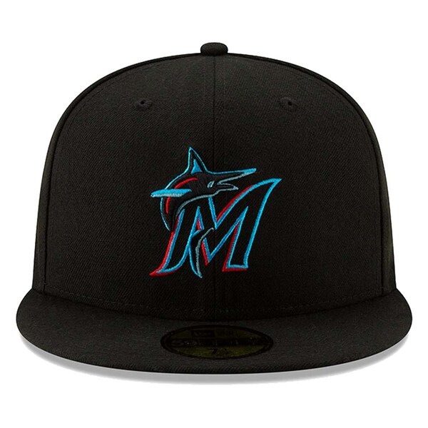 Miami Marlins New Era Youth 2019 Authentic Collection On-Field 59FIFTY Fitted Hat - Black