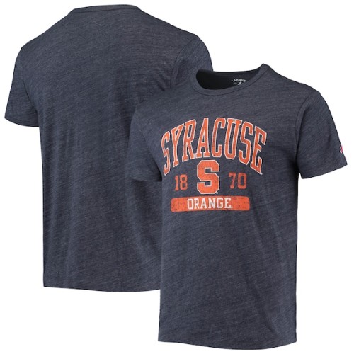 Syracuse Orange League Collegiate Wear Volume Up Victory Falls Tri-Blend T-Shirt - Heathered Navy
