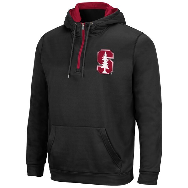 Stanford Cardinal Colosseum Harbor Quarter-Zip Hoodie - Black