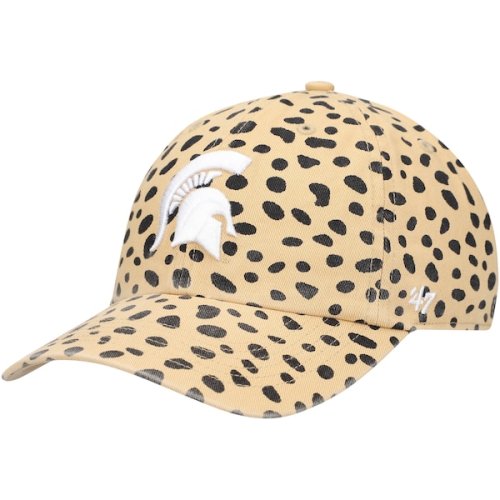 Michigan State Spartans '47 Women's Cheetah Clean Up Adjustable Hat - Tan