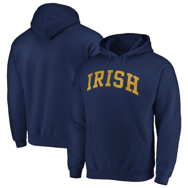 Notre Dame Fighting Irish Fanatics Branded Basic Arch Team Pullover Hoodie - Navy