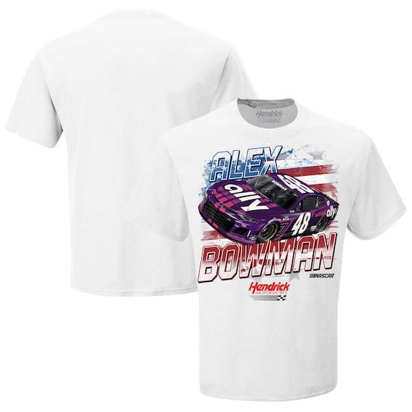 Alex Bowman Hendrick Motorsports Team Collection Nationwide Old Glory T-Shirt - White