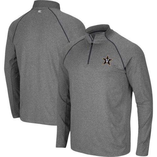 Vanderbilt Commodores Colosseum Robert Raglan Quarter-Zip Top - Heathered Charcoal