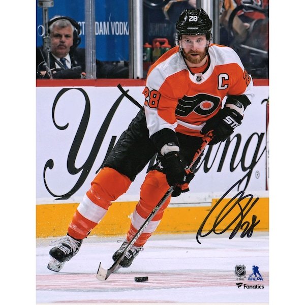 Claude Giroux Philadelphia Flyers Fanatics Authentic Autographed 8" x 10" Orange Jersey Skating Photograph