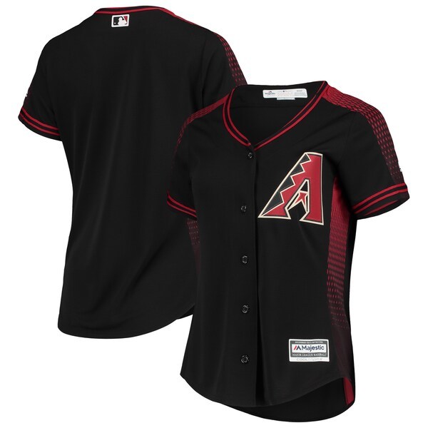 Arizona Diamondbacks Majestic Women's Alternate Official Team Jersey - Black